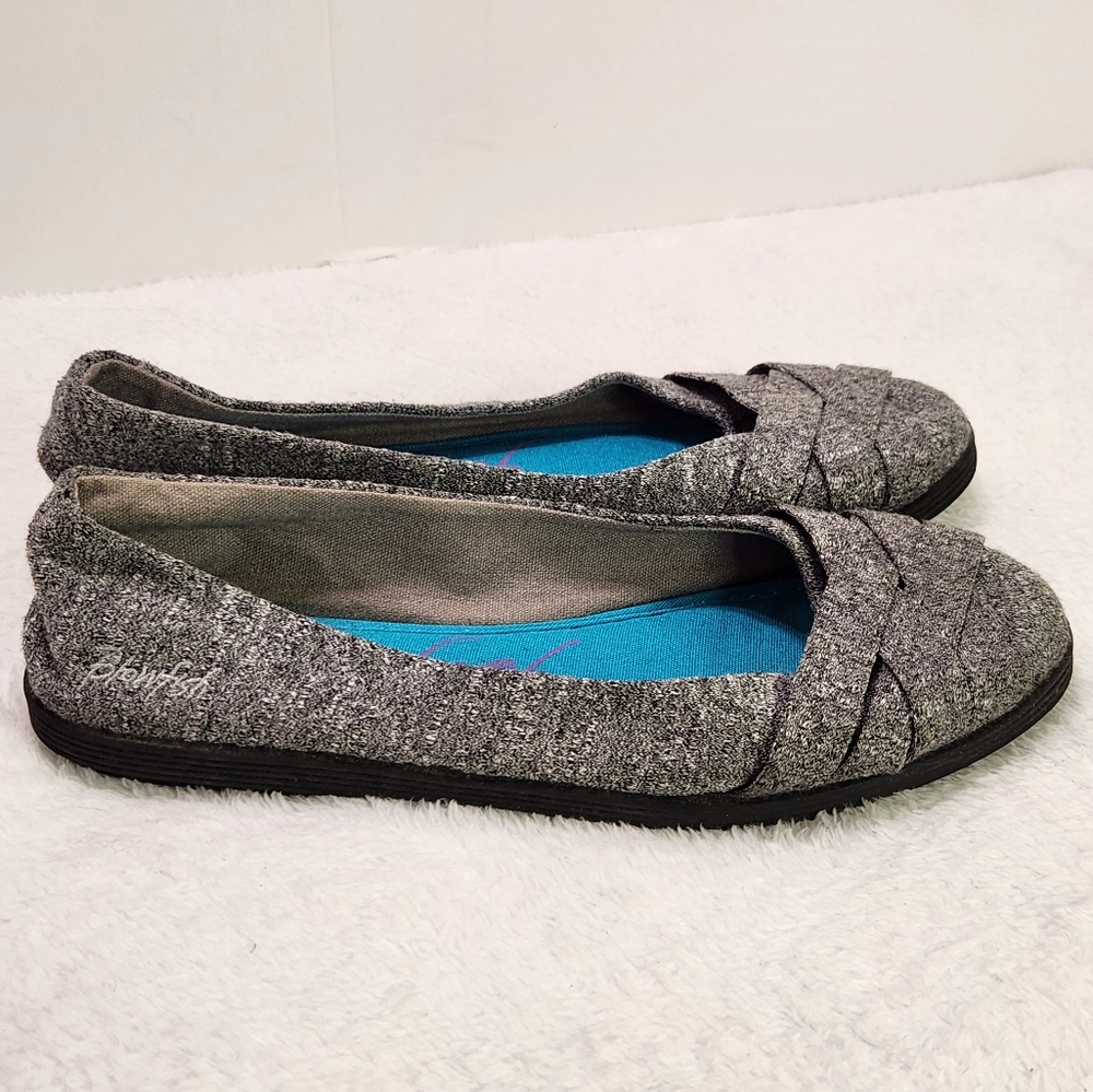 ✨️Blowfish Malibu Round Toe Gray Flats Size 7